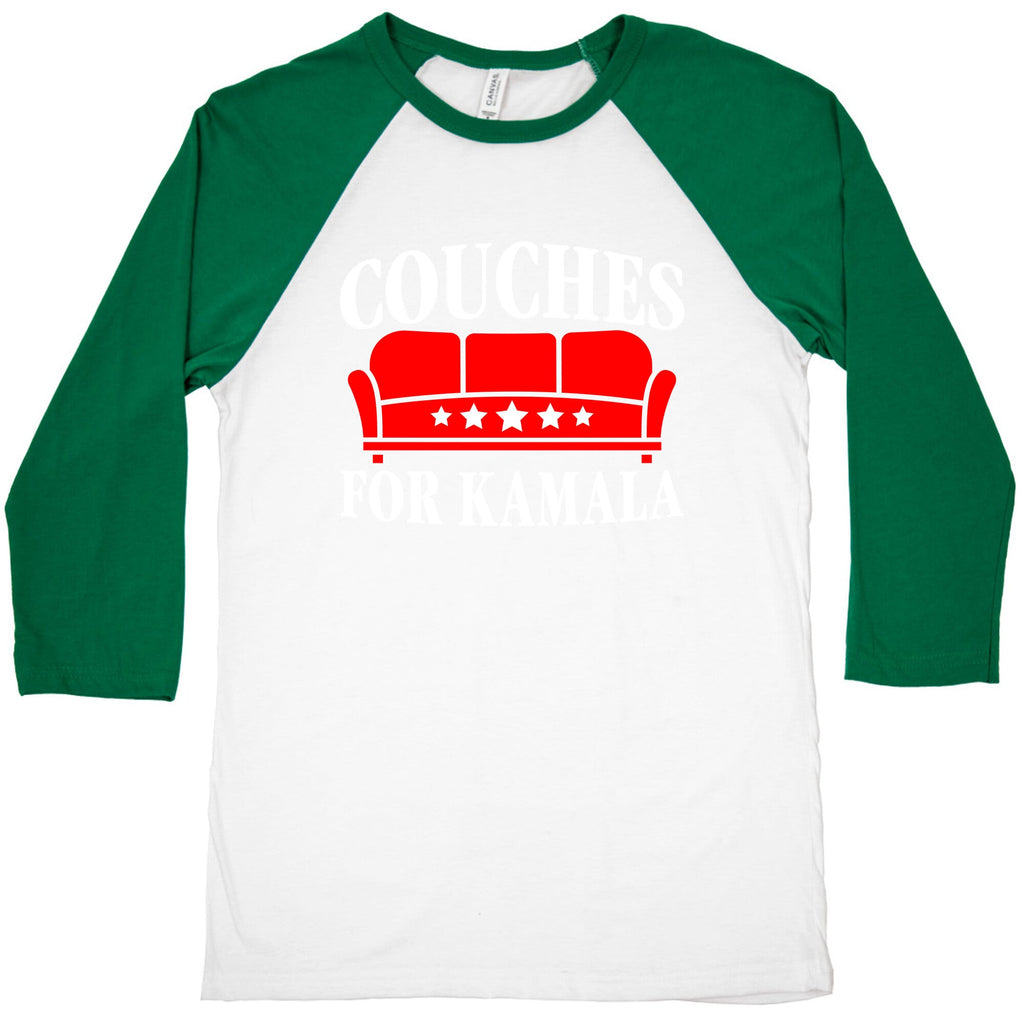 Couches For Kamala Baseball Tee Unisex