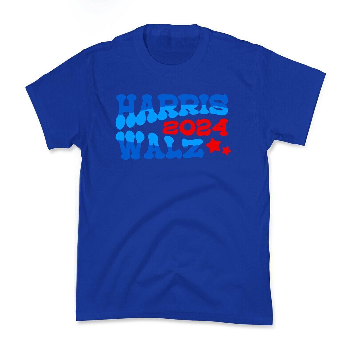 Harris Walz 2024 Retro Text Kids Tee Unisex