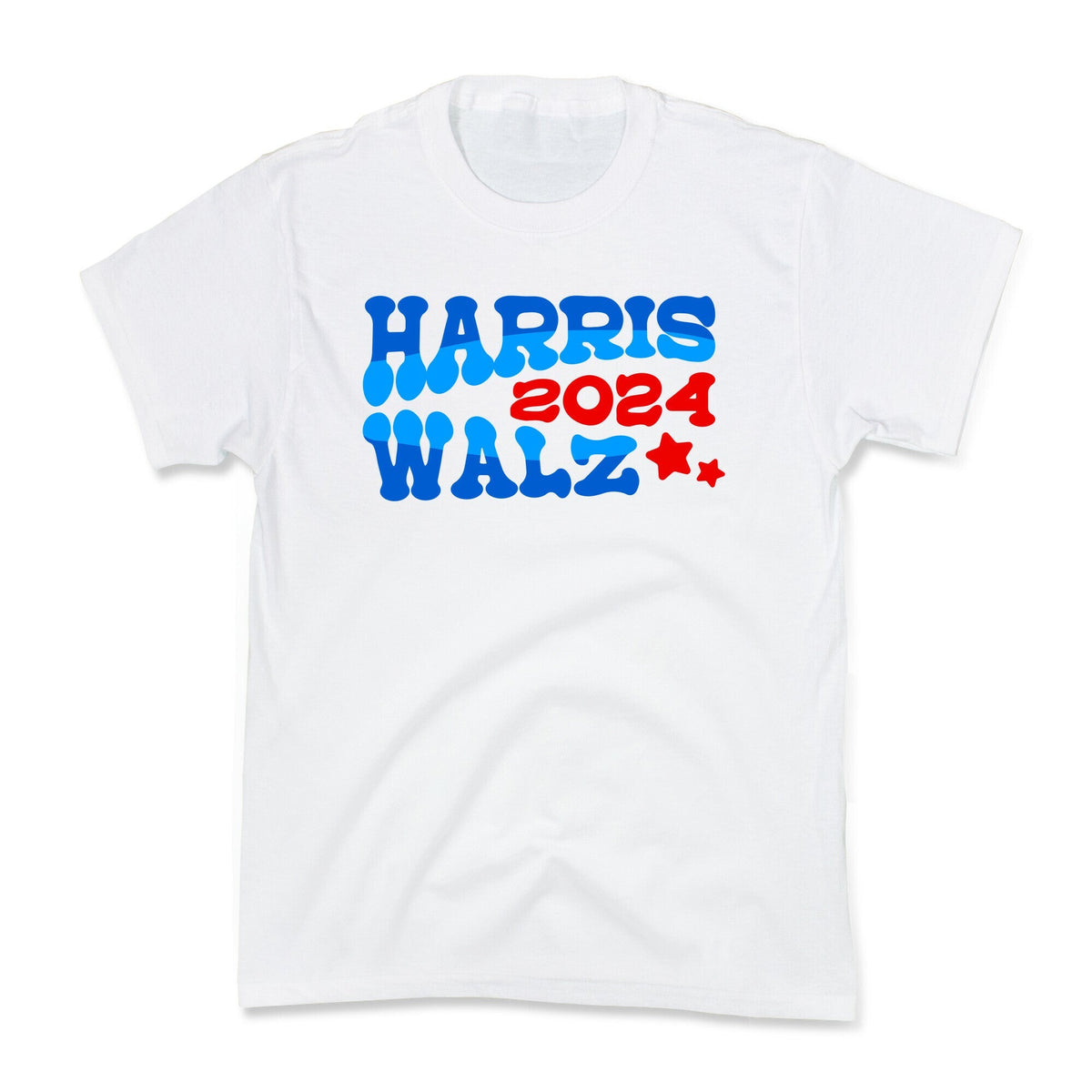 Harris Walz 2024 Retro Text Kids Tee Unisex