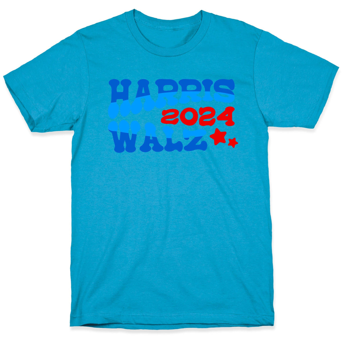 Harris Walz 2024 Retro Text Unisex Triblend Tee Unisex