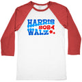 Harris Walz 2024 Retro Text Baseball Tee Unisex