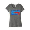 Harris Walz 2024 Retro Text Womens Triblend Tee Unisex