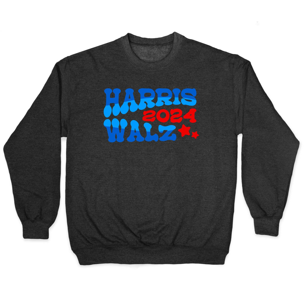 Harris Walz 2024 Retro Text Crewneck Unisex