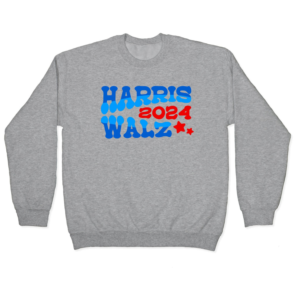 Harris Walz 2024 Retro Text Crewneck Unisex