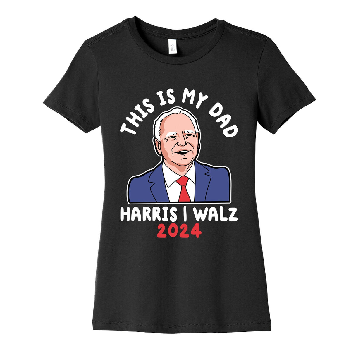This Is My Dad Tim Walz Womens Cotton Tee Unisex