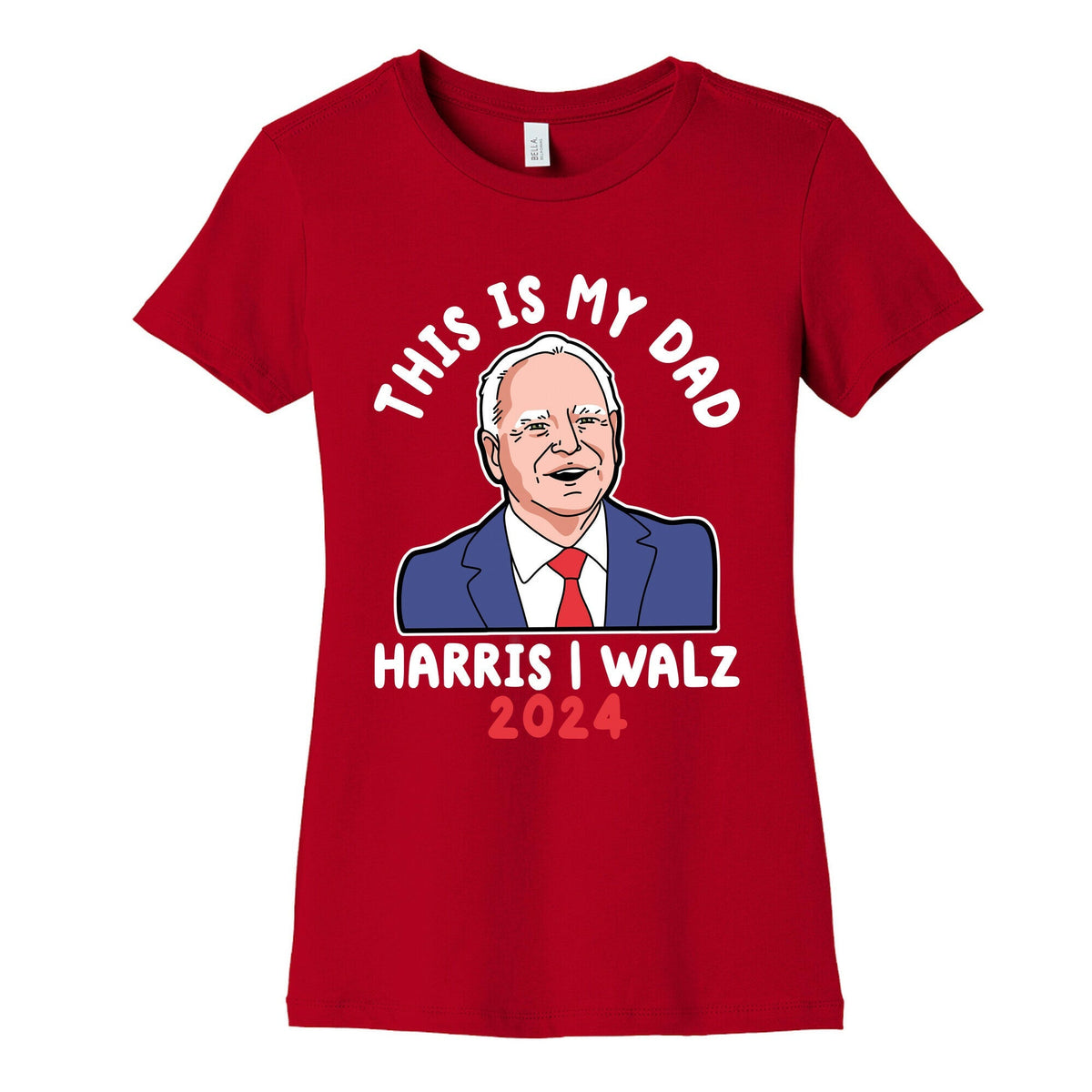 This Is My Dad Tim Walz Womens Cotton Tee Unisex