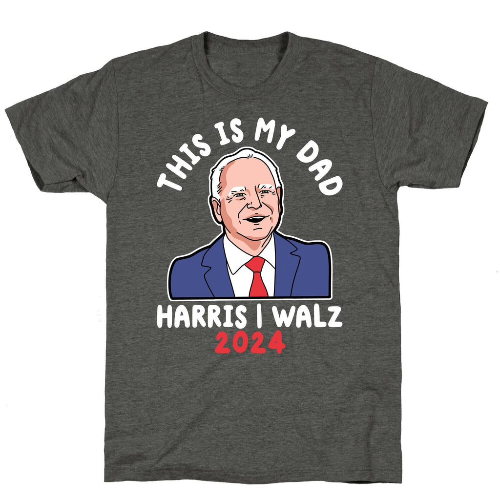 This Is My Dad Tim Walz Unisex Triblend Tee Unisex