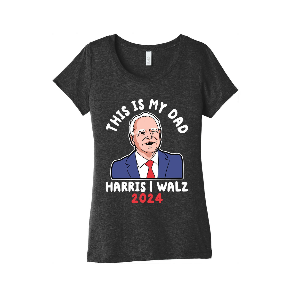 This Is My Dad Tim Walz Womens Triblend Tee Unisex