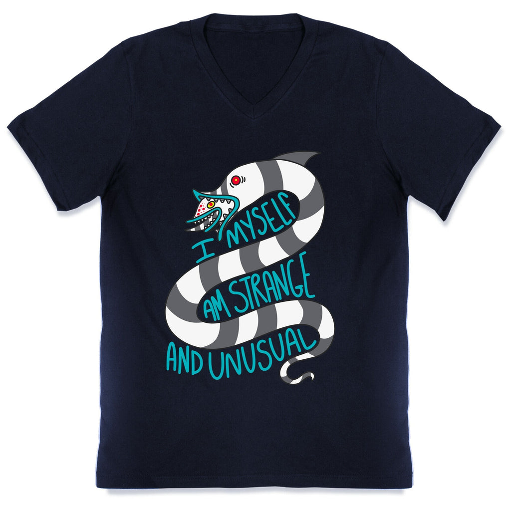 I Myself Am Strange and Unusual V-Neck Unisex