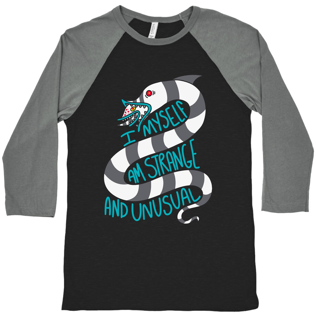 I Myself Am Strange and Unusual Baseball Tee Unisex