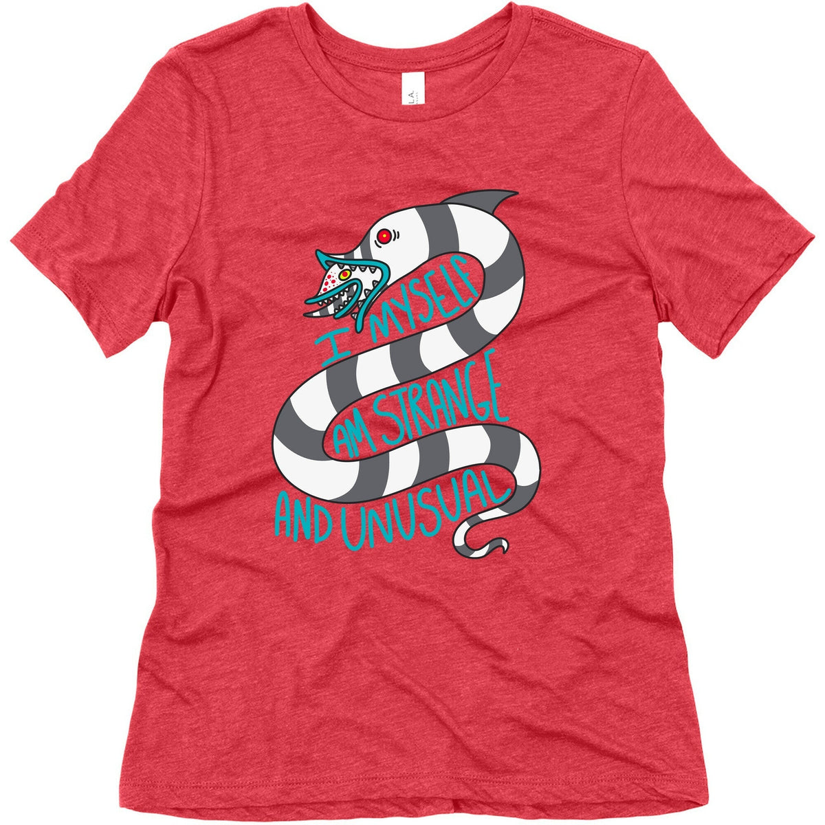 I Myself Am Strange and Unusual Womens Triblend Tee Unisex