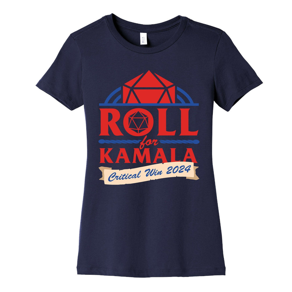 Roll for Kamala: Critical Win 2024 Womens Cotton Tee Unisex