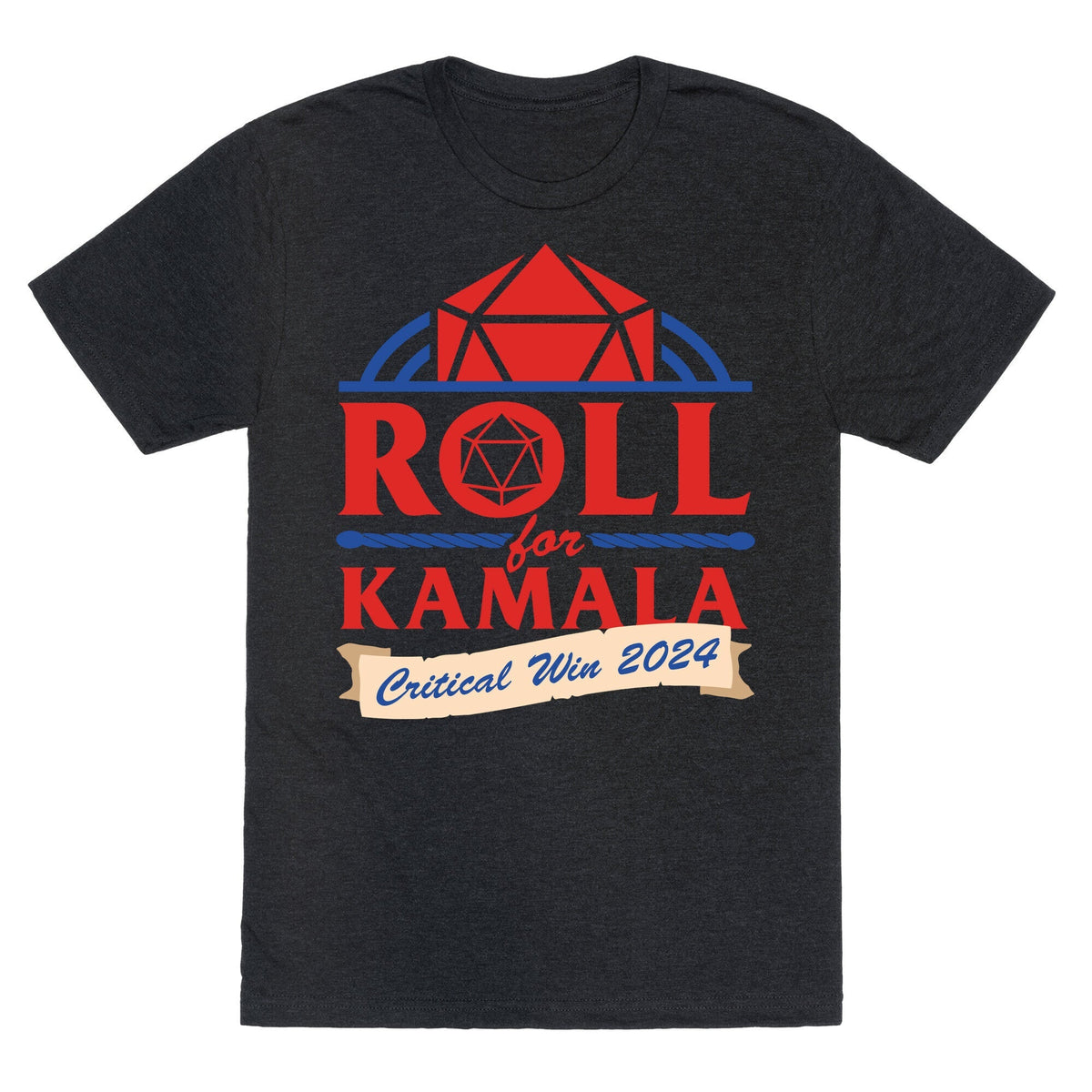 Roll for Kamala: Critical Win 2024 Unisex Triblend Tee Unisex