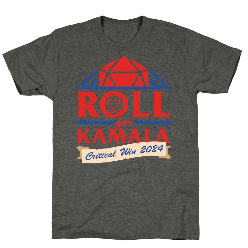 Roll for Kamala: Critical Win 2024 Unisex Triblend Tee Unisex