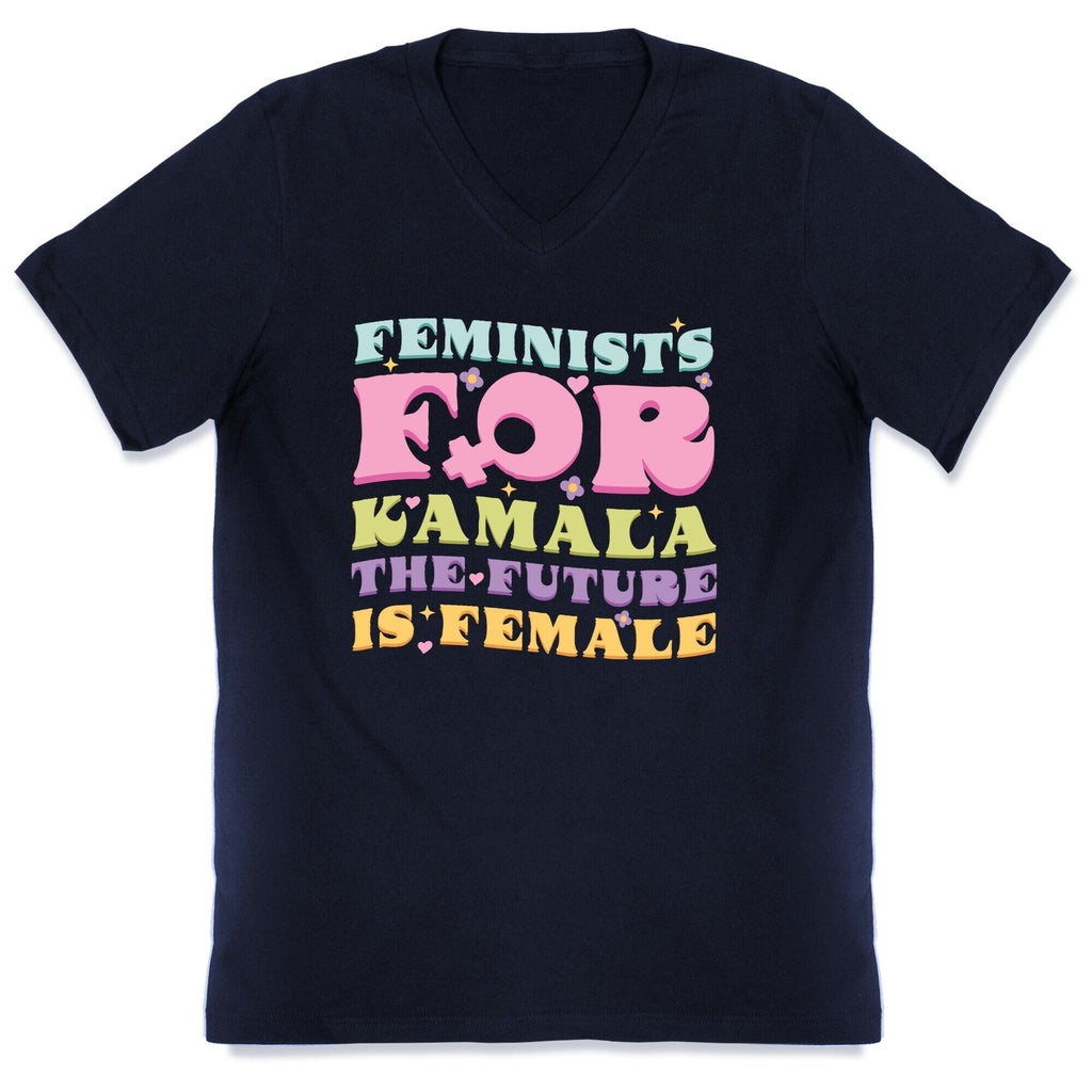 Feminists for Kamala V-Neck Unisex