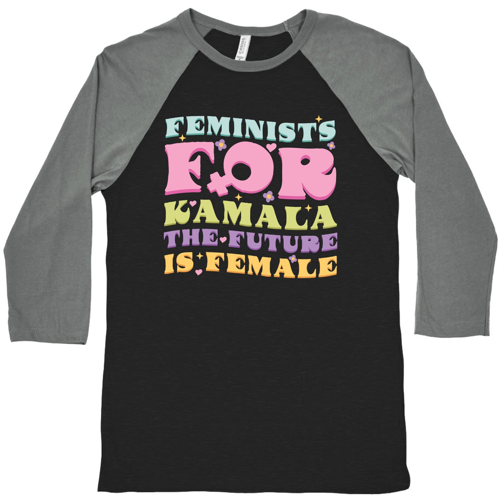 Feminists for Kamala Baseball Tee Unisex