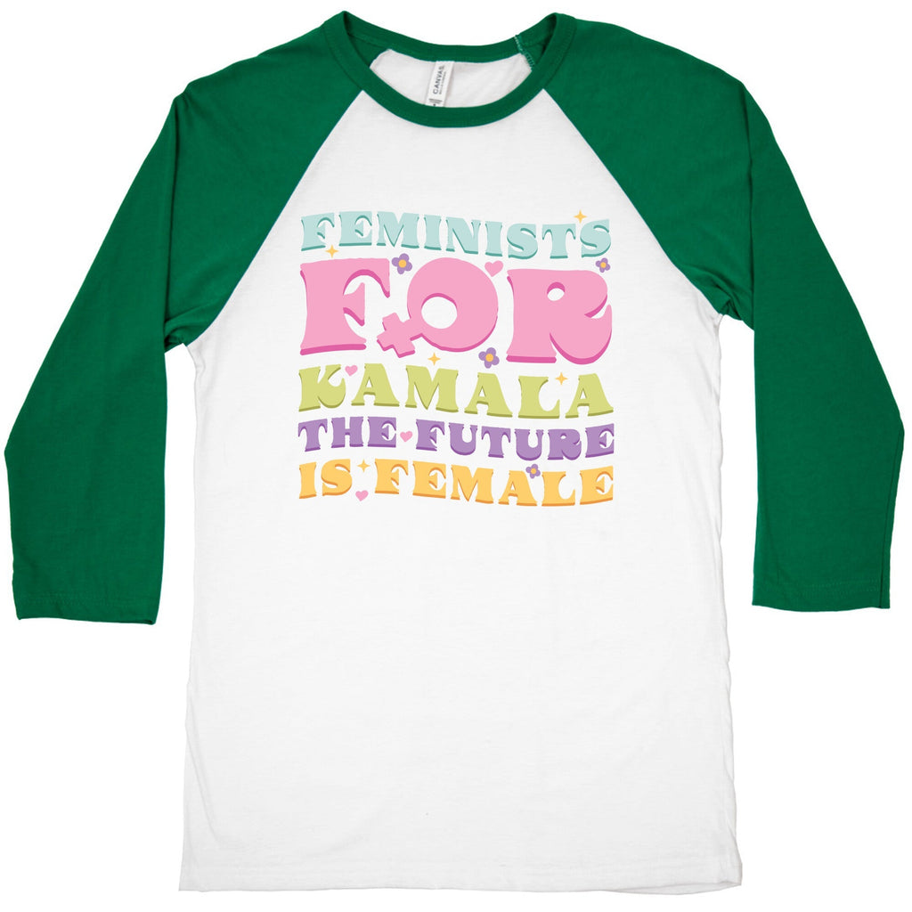 Feminists for Kamala Baseball Tee Unisex