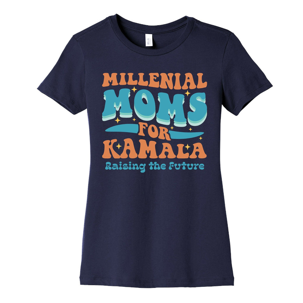 Millennial Moms for Kamala Womens Cotton Tee Unisex