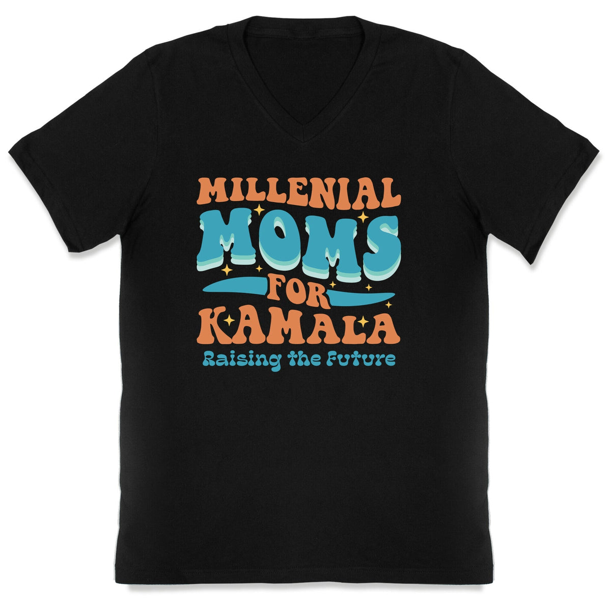 Millennial Moms for Kamala V-Neck Unisex