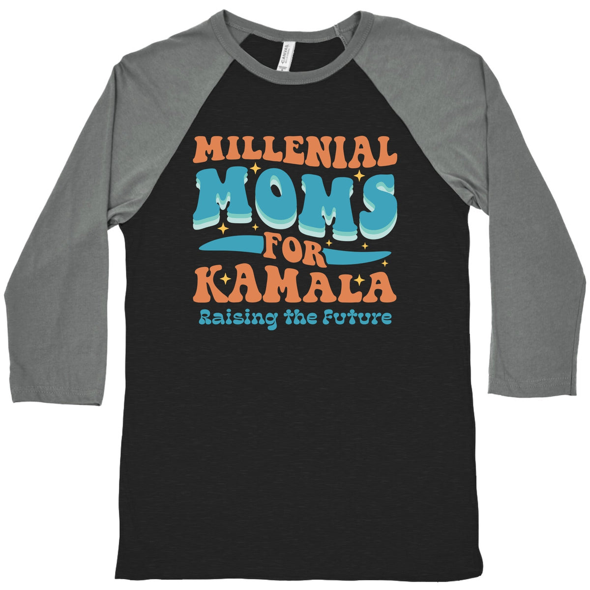 Millennial Moms for Kamala Baseball Tee Unisex