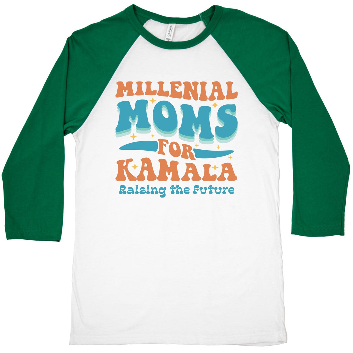 Millennial Moms for Kamala Baseball Tee Unisex