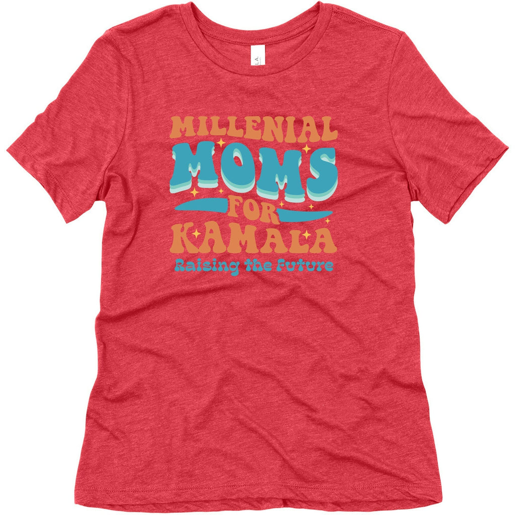Millennial Moms for Kamala Womens Triblend Tee Unisex