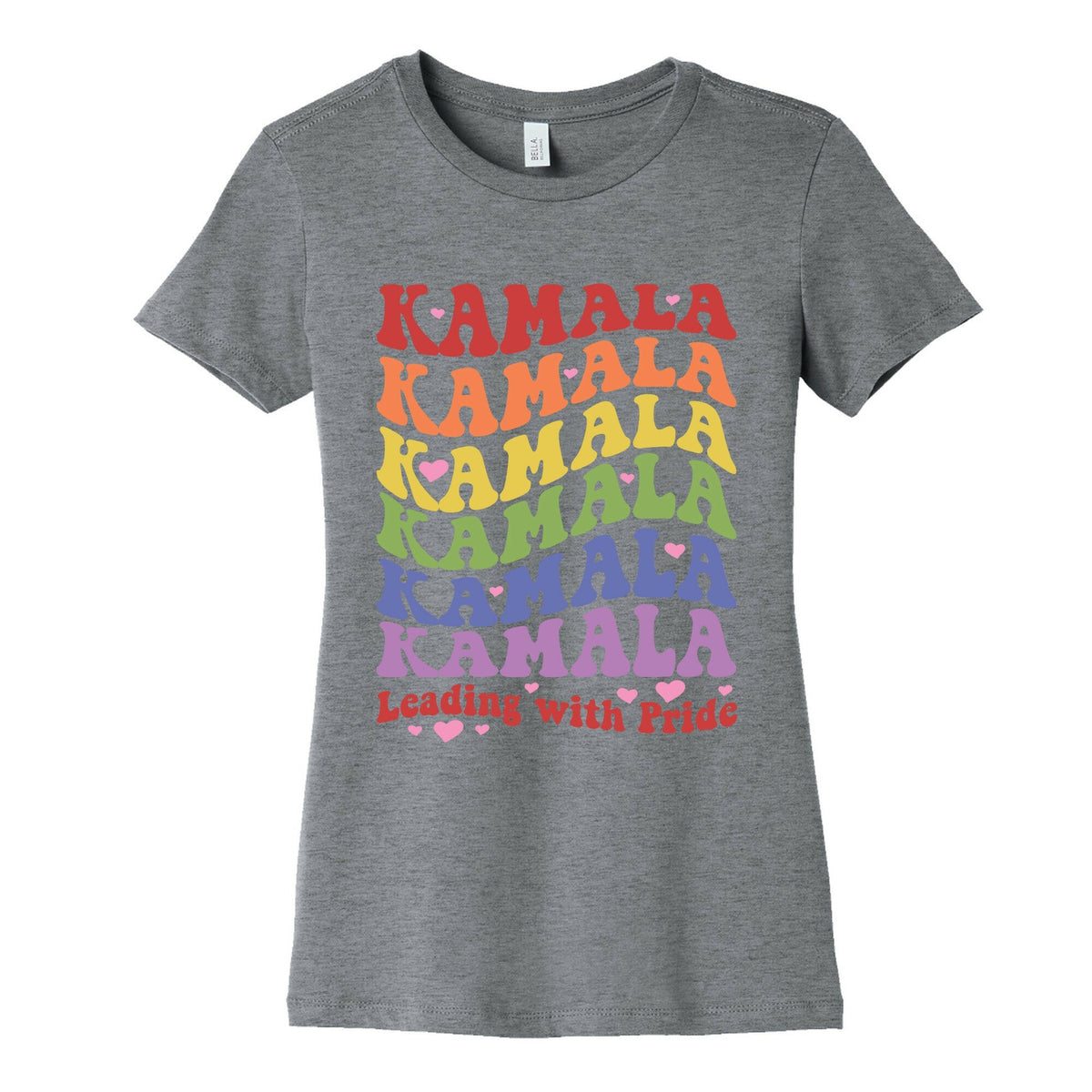 Kamala Leading With Pride Womens Cotton Tee Unisex
