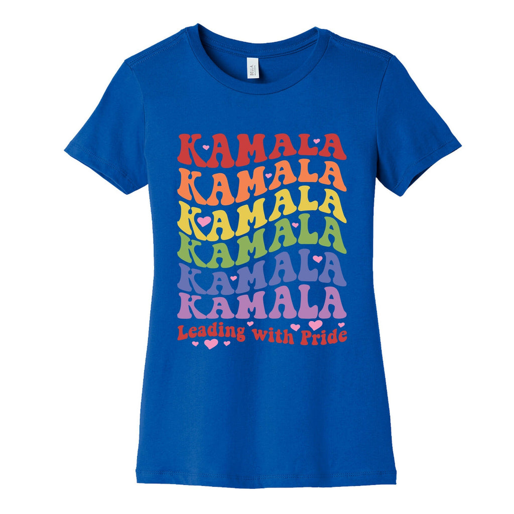 Kamala Leading With Pride Womens Cotton Tee Unisex