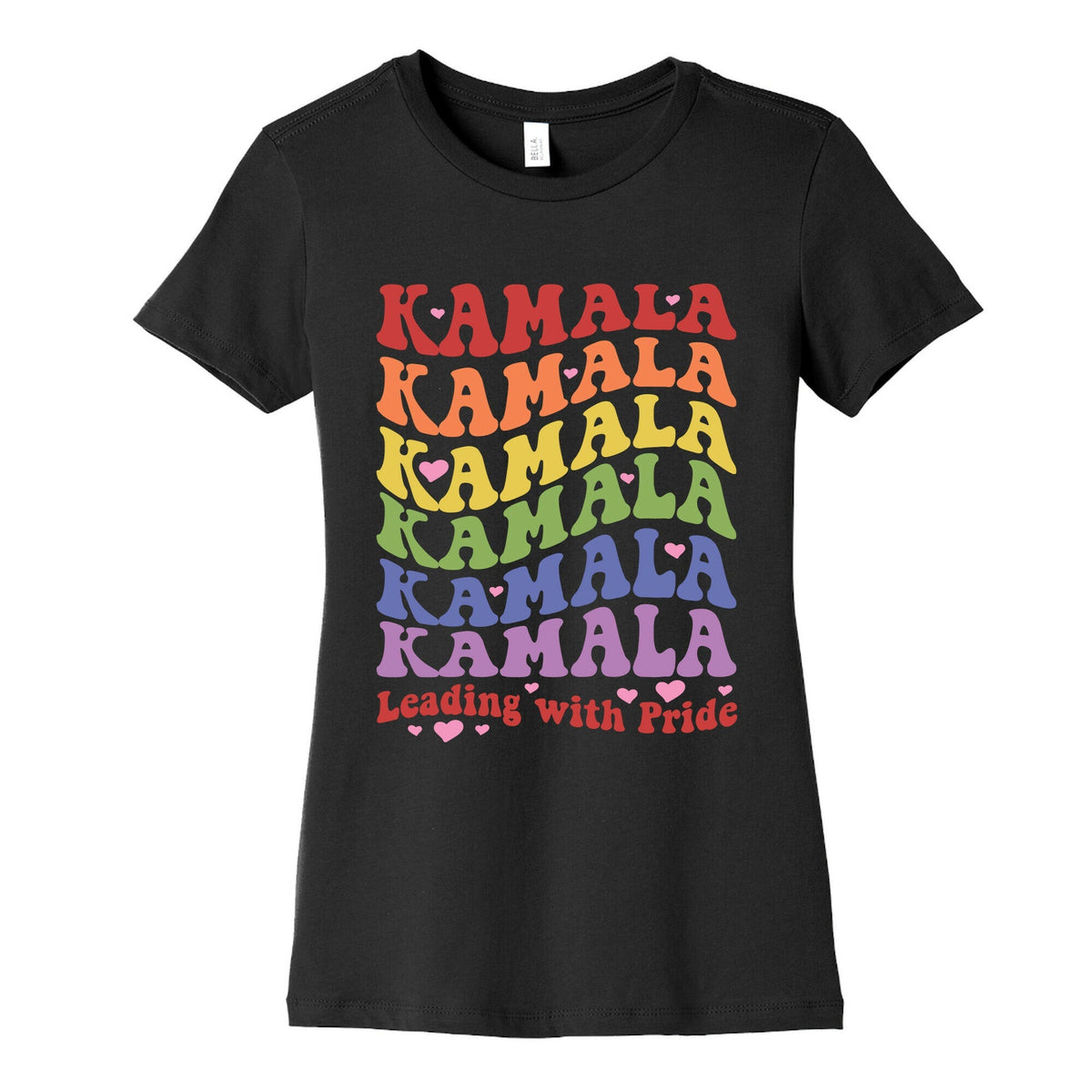 Kamala Leading With Pride Womens Cotton Tee Unisex