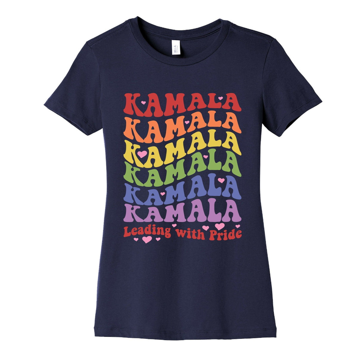 Kamala Leading With Pride Womens Cotton Tee Unisex