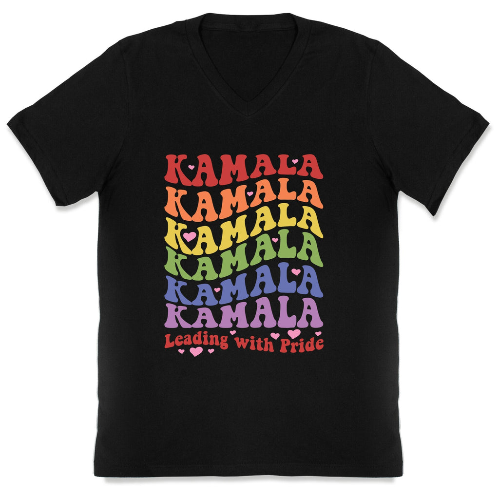 Kamala Leading With Pride V-Neck Unisex