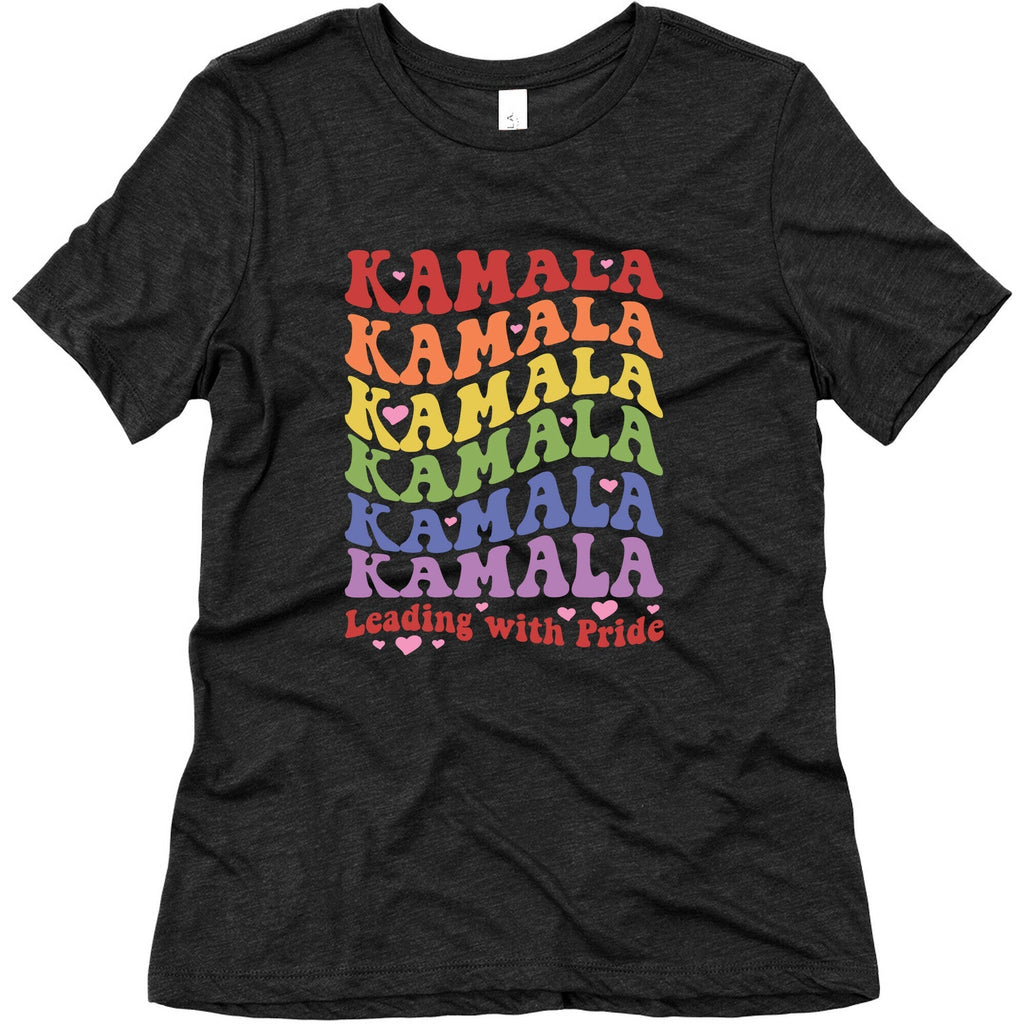 Kamala Leading With Pride Womens Triblend Tee Unisex
