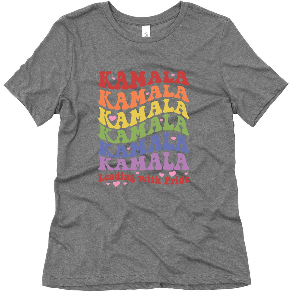 Kamala Leading With Pride Womens Triblend Tee Unisex