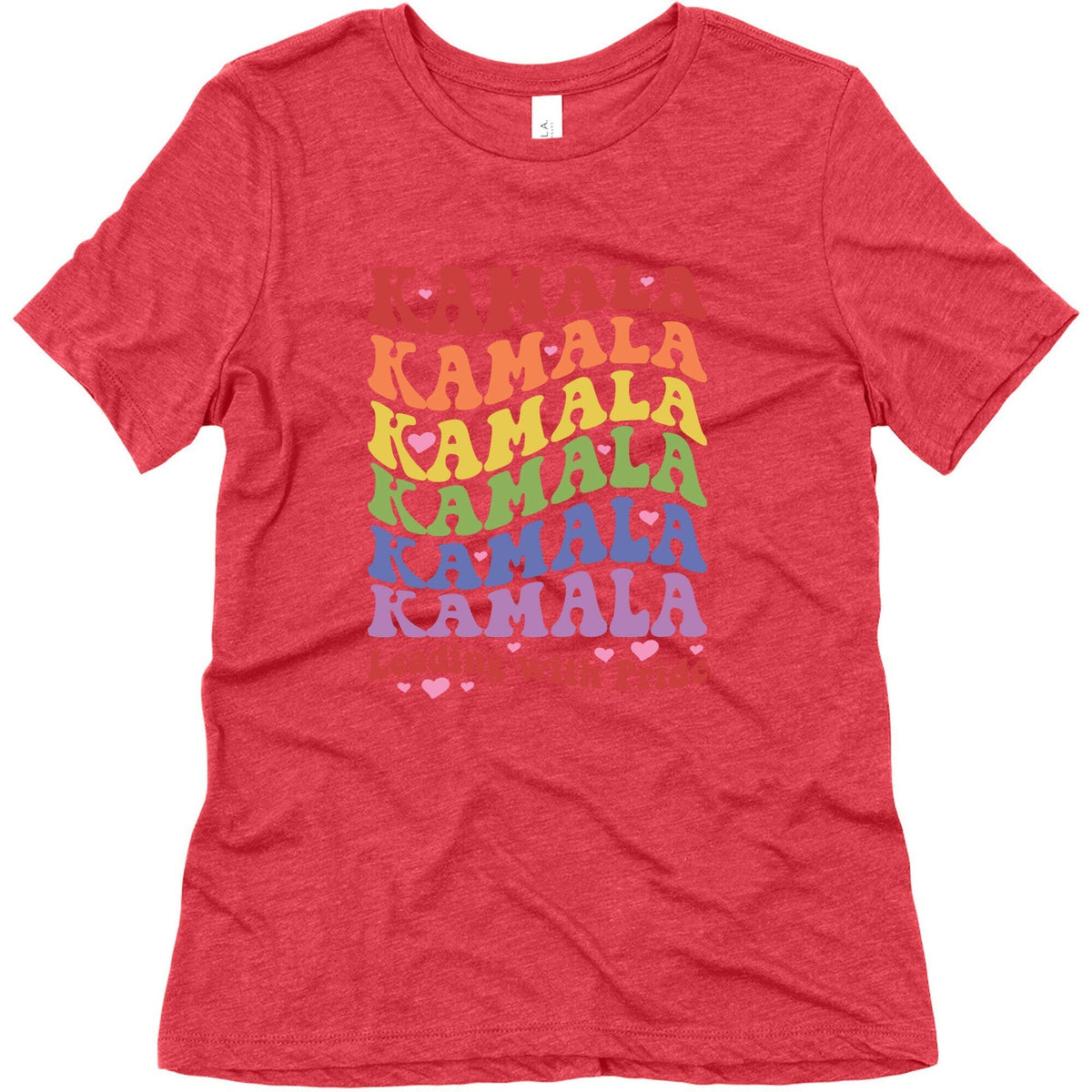 Kamala Leading With Pride Womens Triblend Tee Unisex