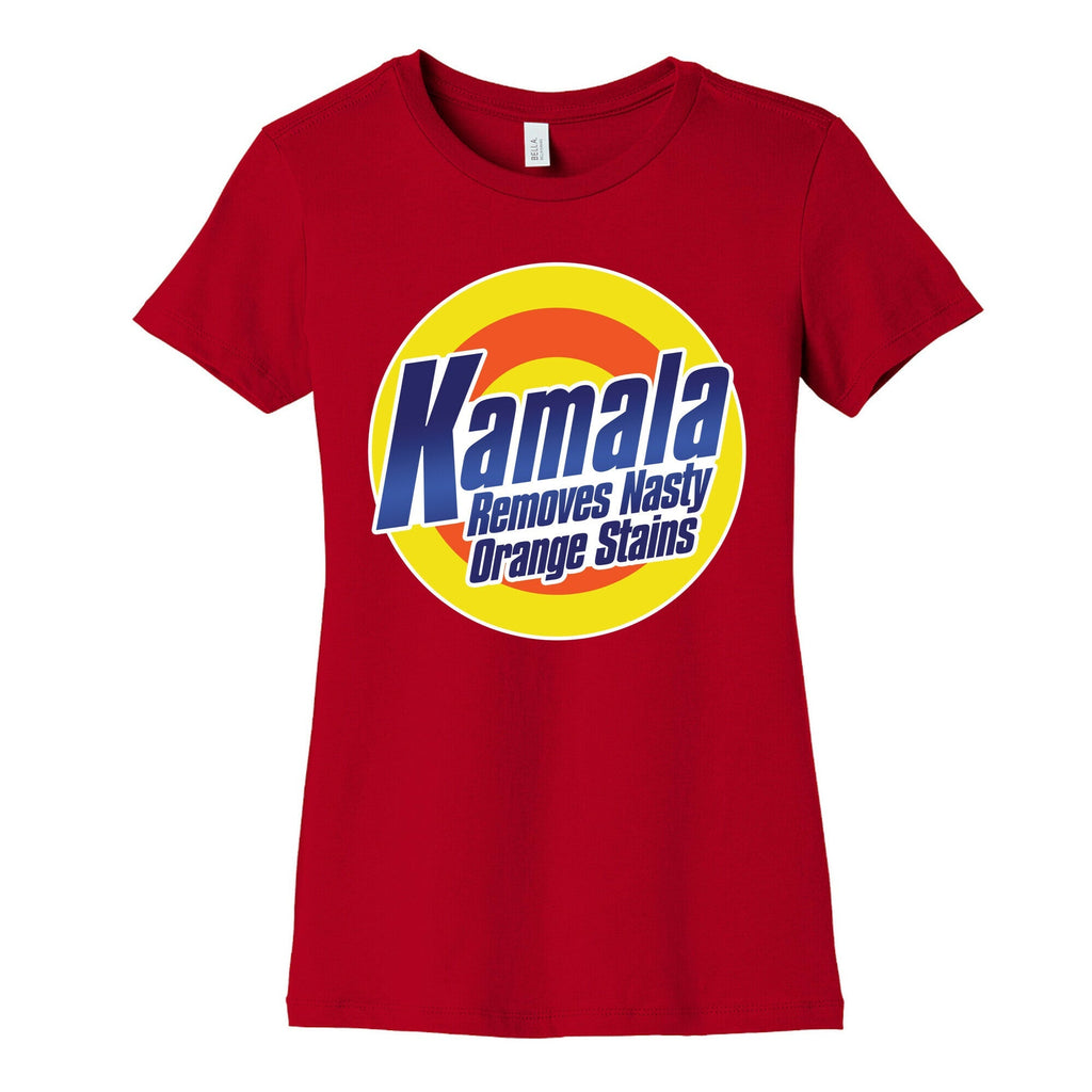 Kamala Removes Nasty Orange Stains Womens Cotton Tee Unisex