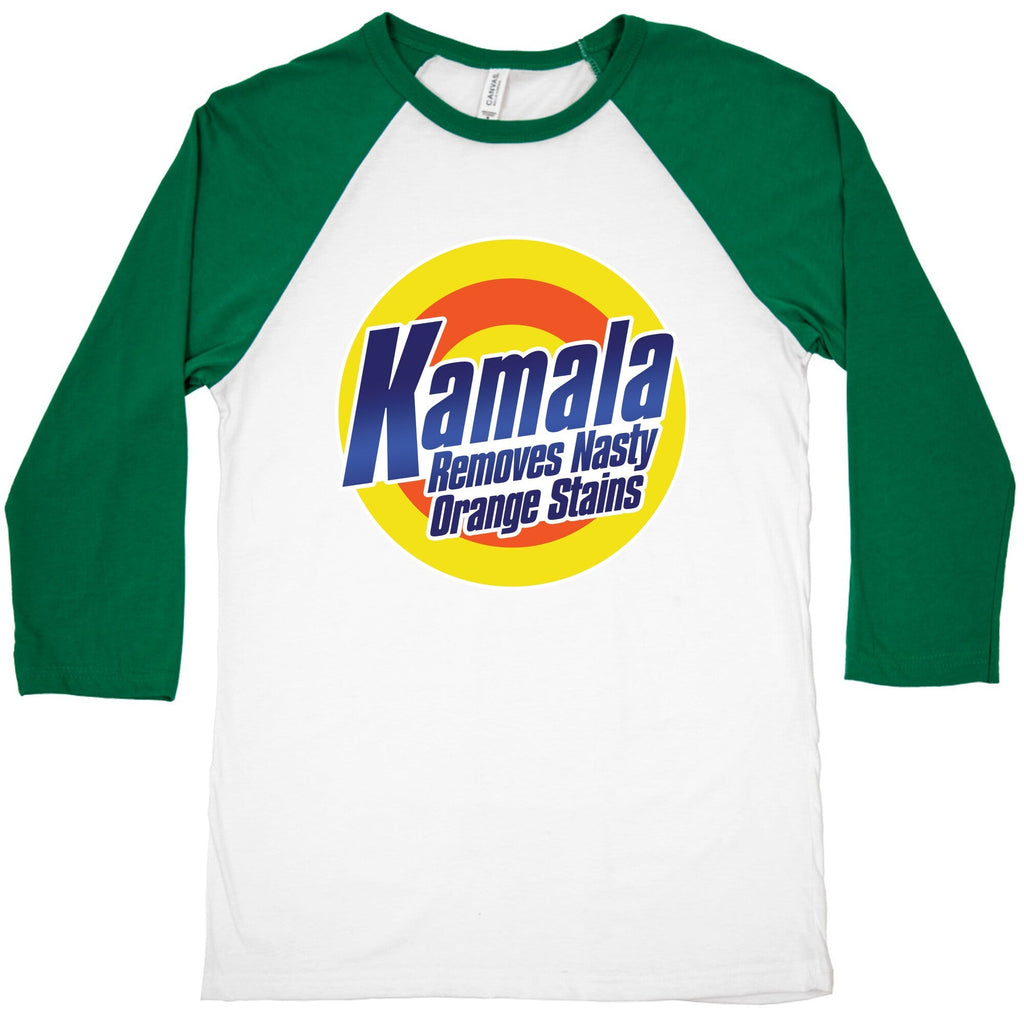 Kamala Removes Nasty Orange Stains Baseball Tee Unisex