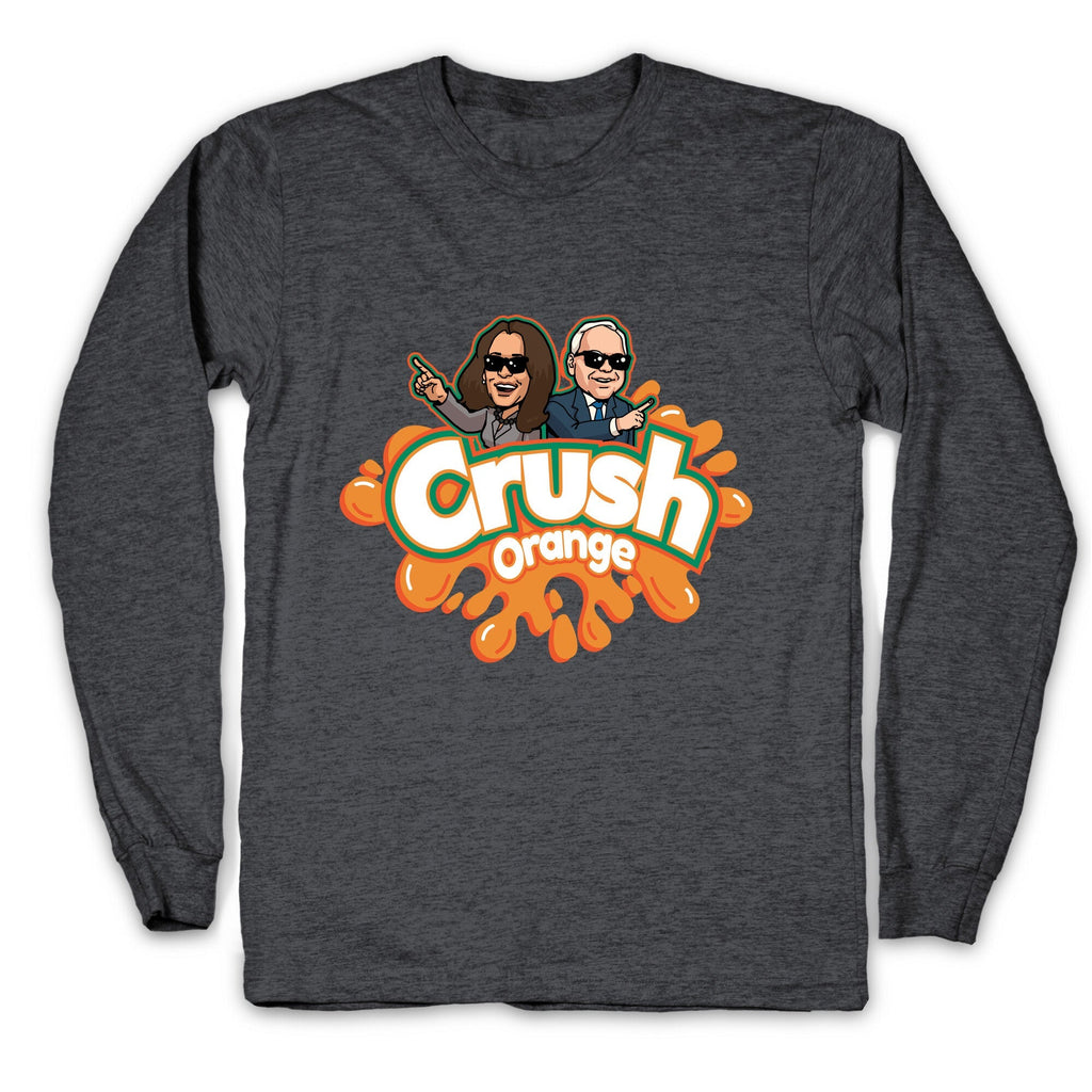 Orange Crush Harris Walz 2024 Longsleeve Tee Unisex