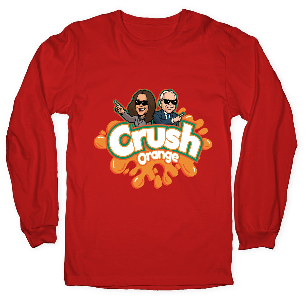 Orange Crush Harris Walz 2024 Longsleeve Tee Unisex