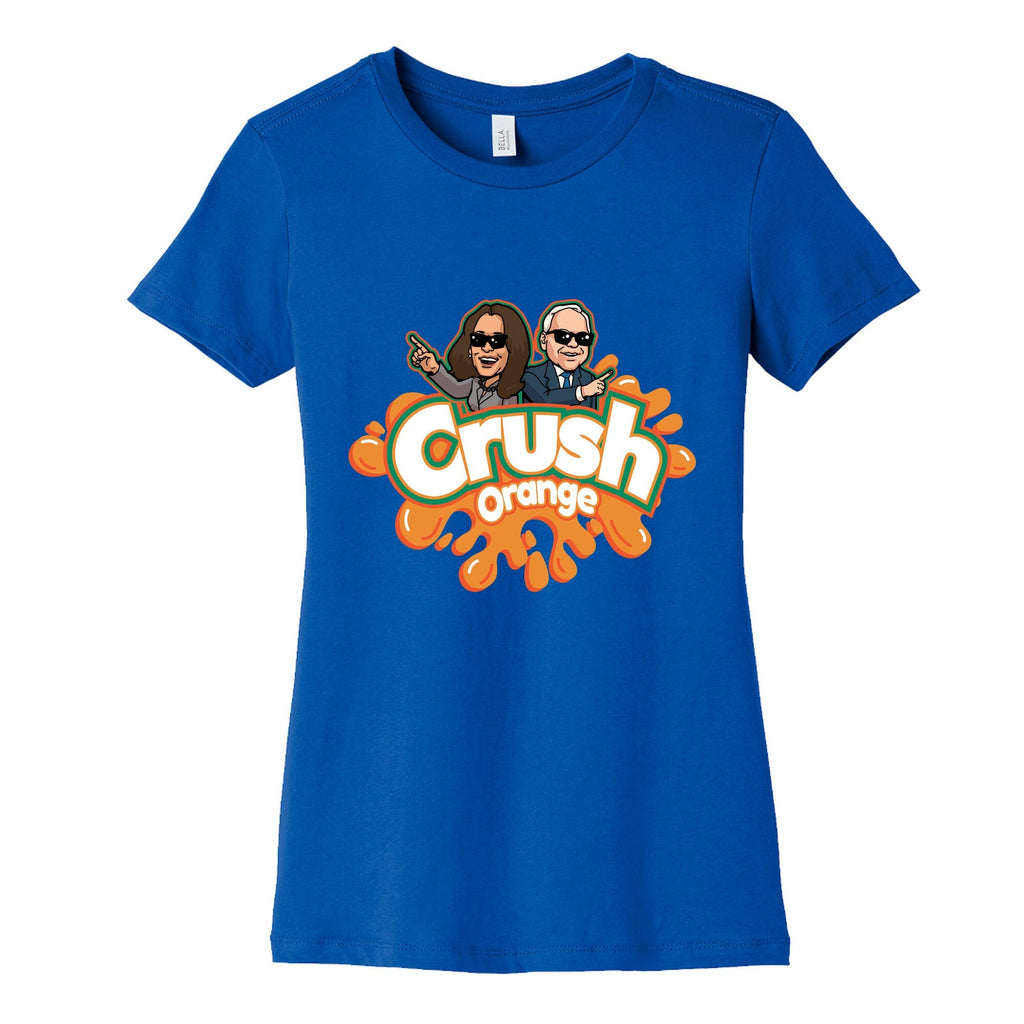 Orange Crush Harris Walz 2024 Womens Cotton Tee Unisex