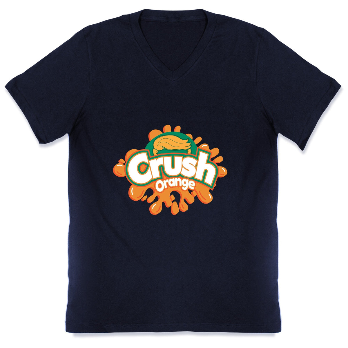 Orange Crush Harris Walz 2024 V-Neck Unisex