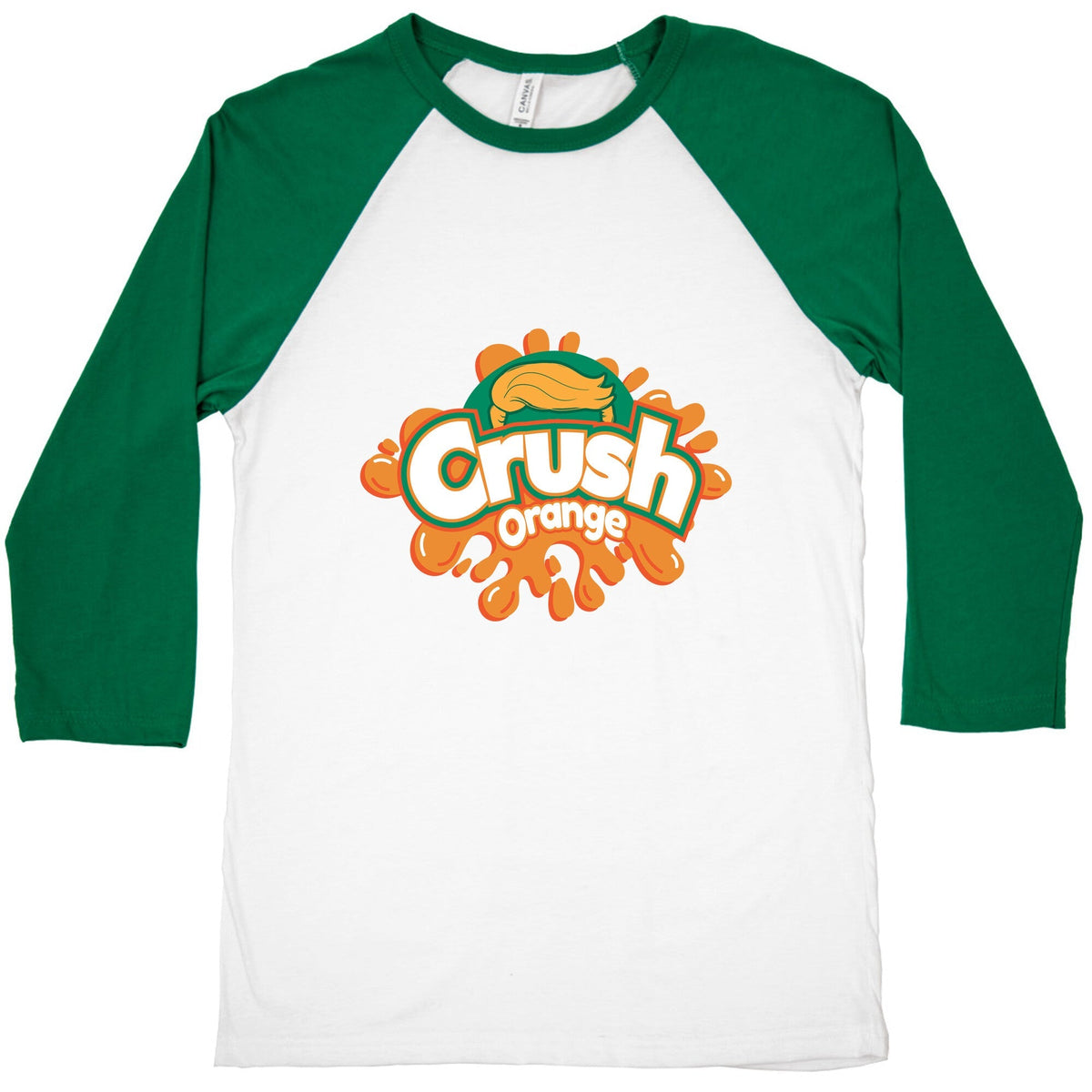 Orange Crush Harris Walz 2024 Baseball Tee Unisex