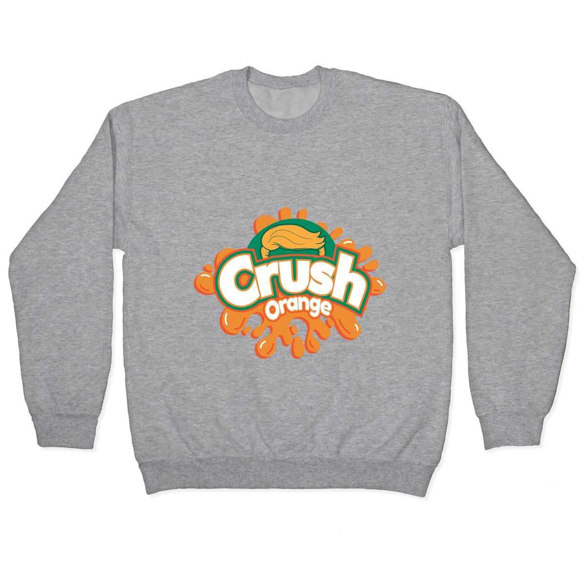 Orange Crush Harris Walz 2024 Crewneck Unisex
