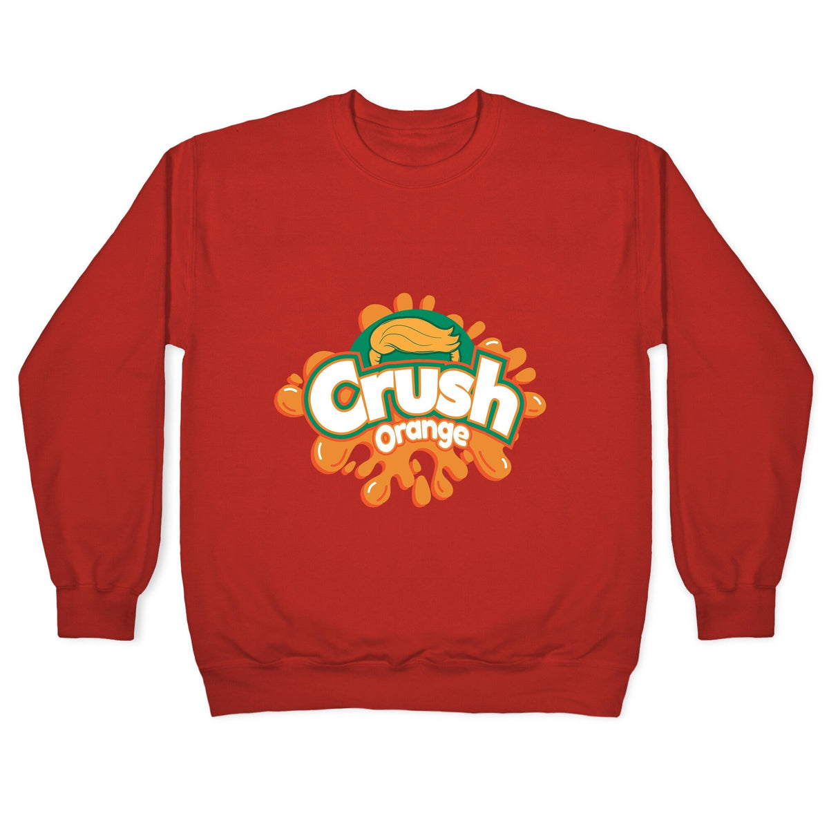 Orange Crush Harris Walz 2024 Crewneck Unisex