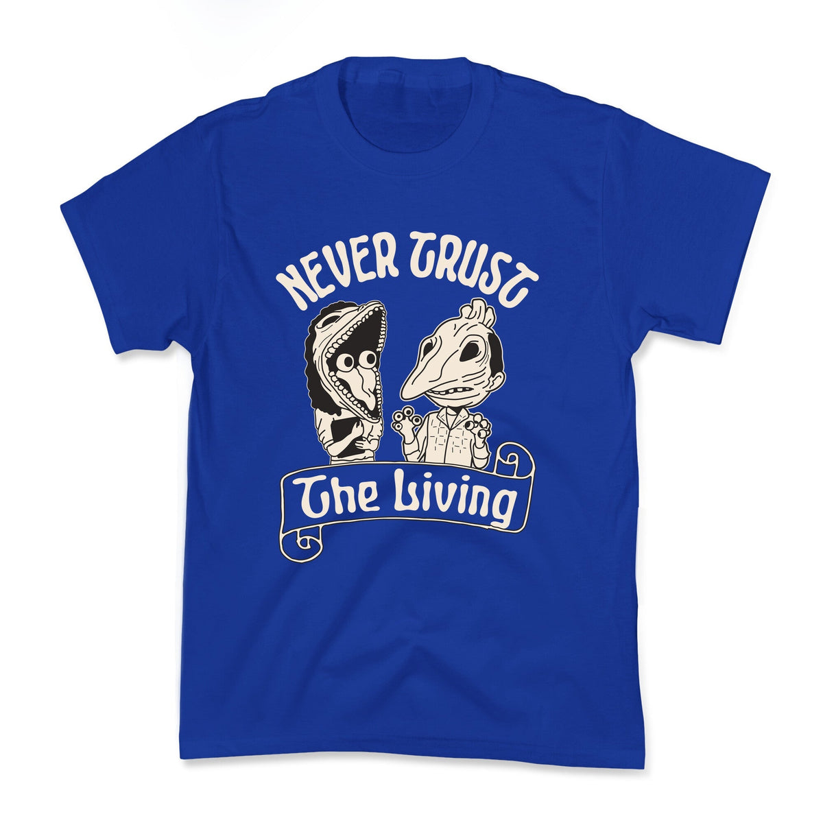 Beetlejuice Never Trust The Living Kids Tee Unisex