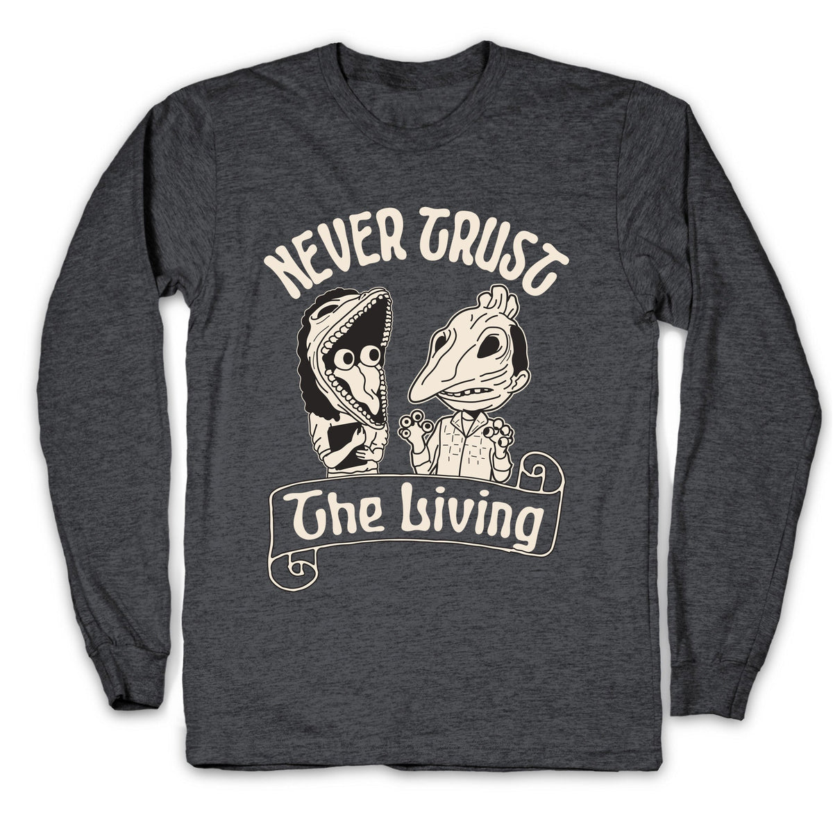 Beetlejuice Never Trust The Living Longsleeve Tee Unisex
