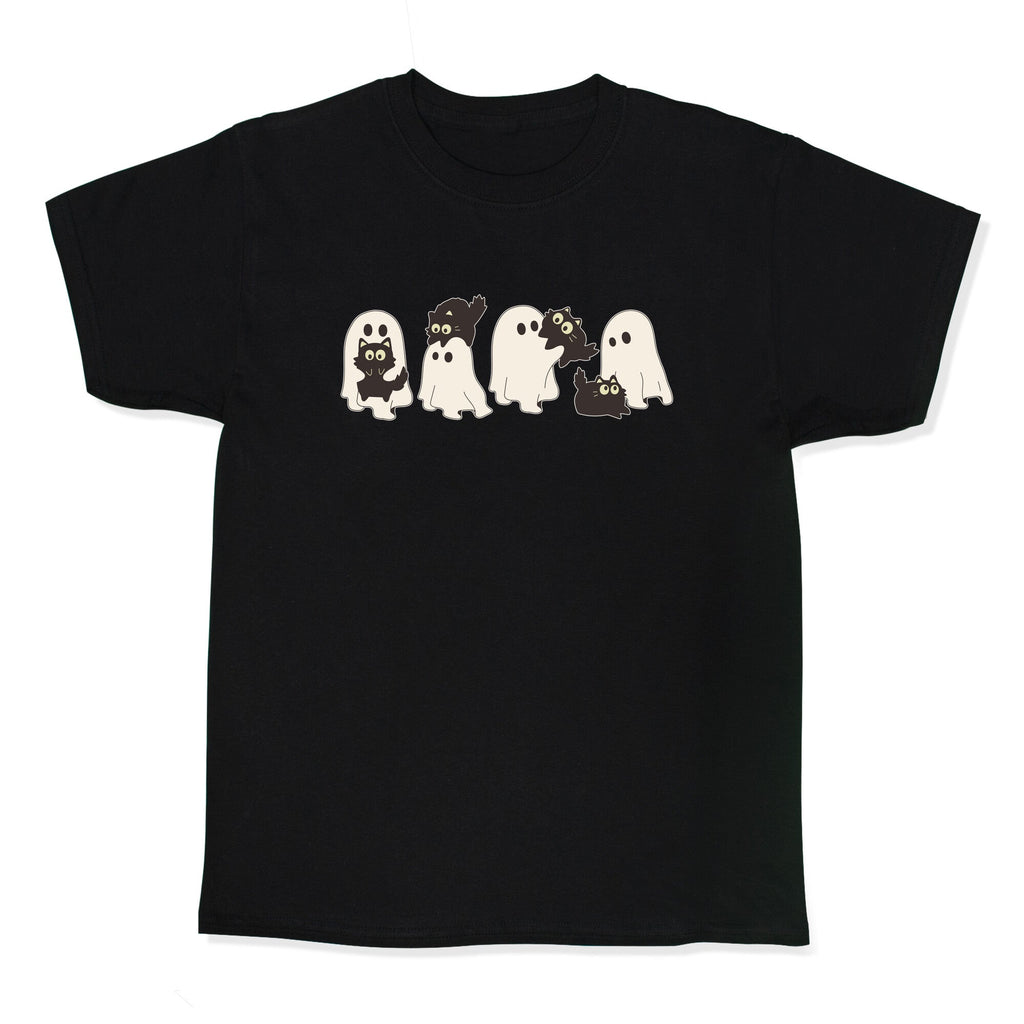 Cute Ghost Cats Kids Tee Unisex
