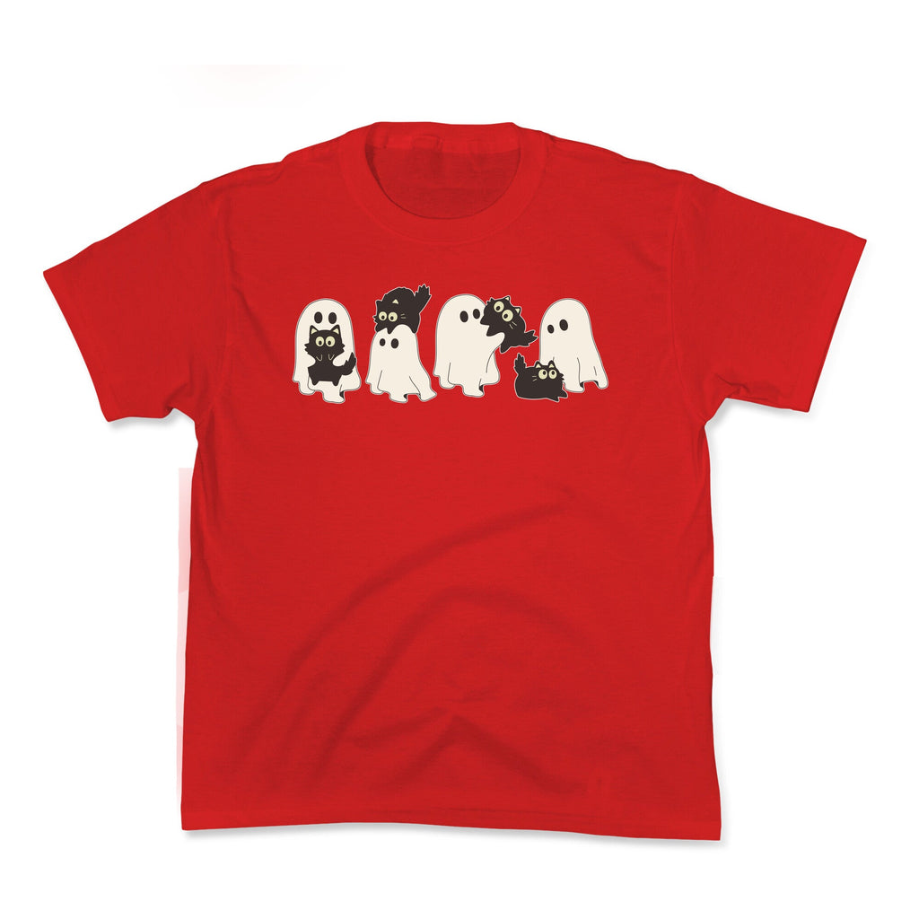 Cute Ghost Cats Kids Tee Unisex