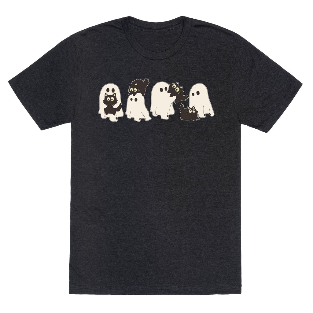 Cute Ghost Cats Unisex Triblend Tee Unisex