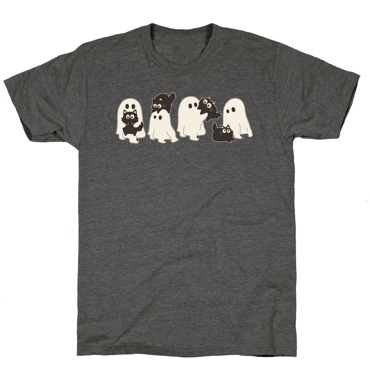 Cute Ghost Cats Unisex Triblend Tee Unisex