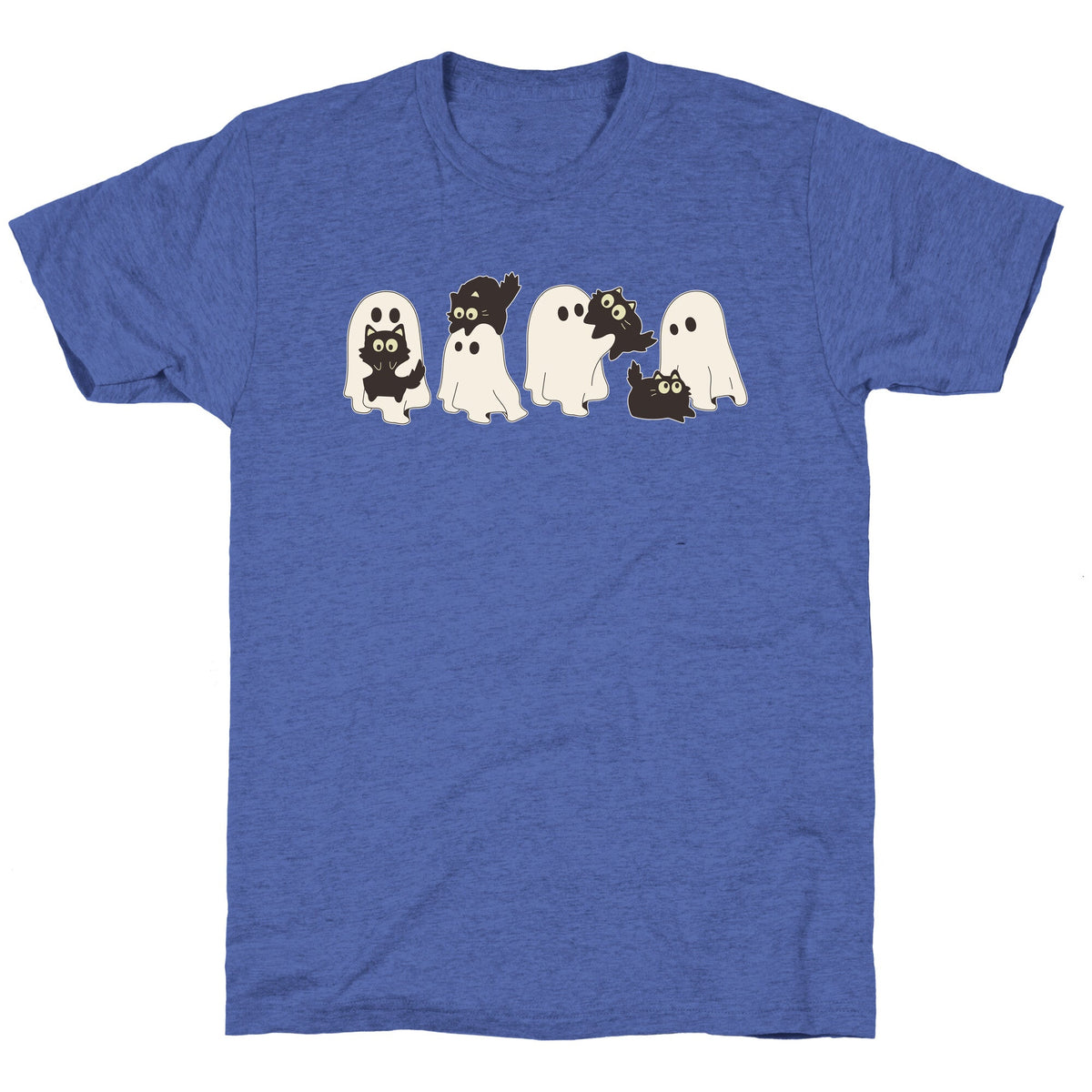 Cute Ghost Cats Unisex Triblend Tee Unisex